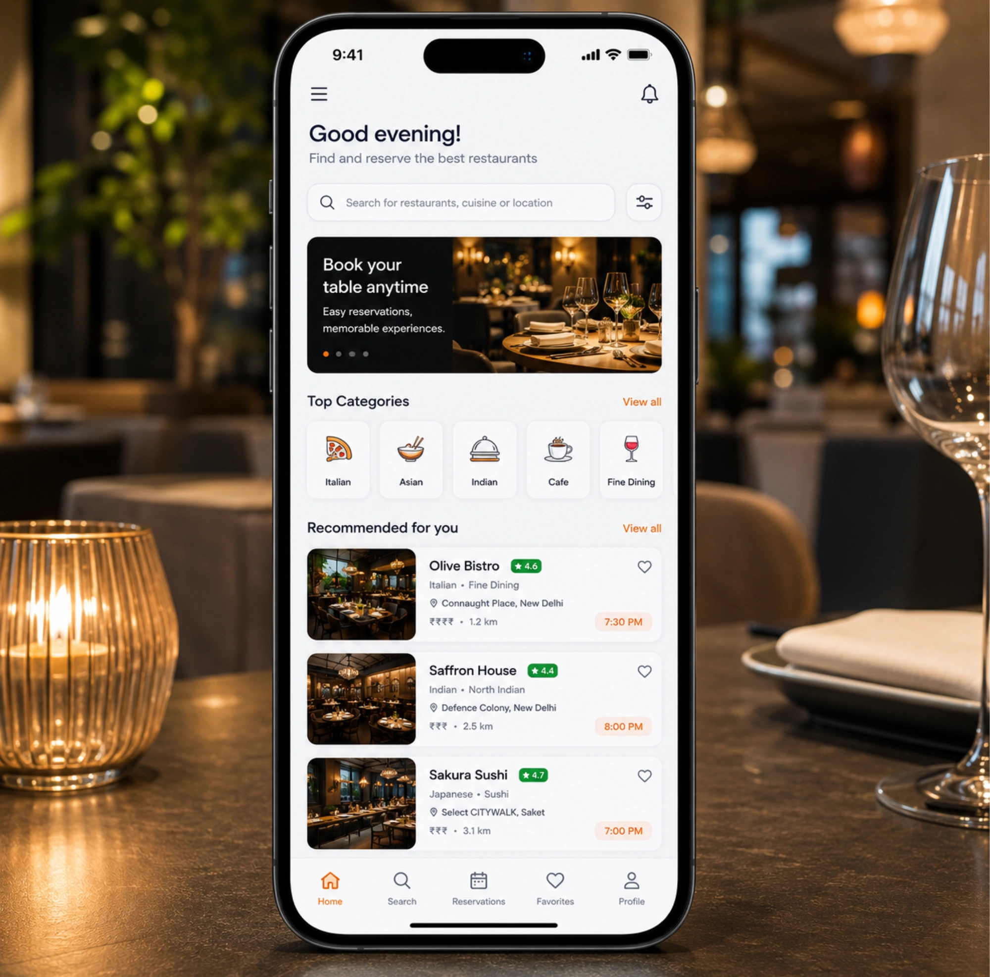Restaurant Reservation Development
